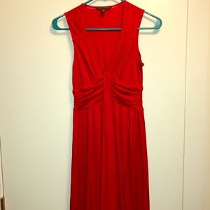 Banana Republic long red dress